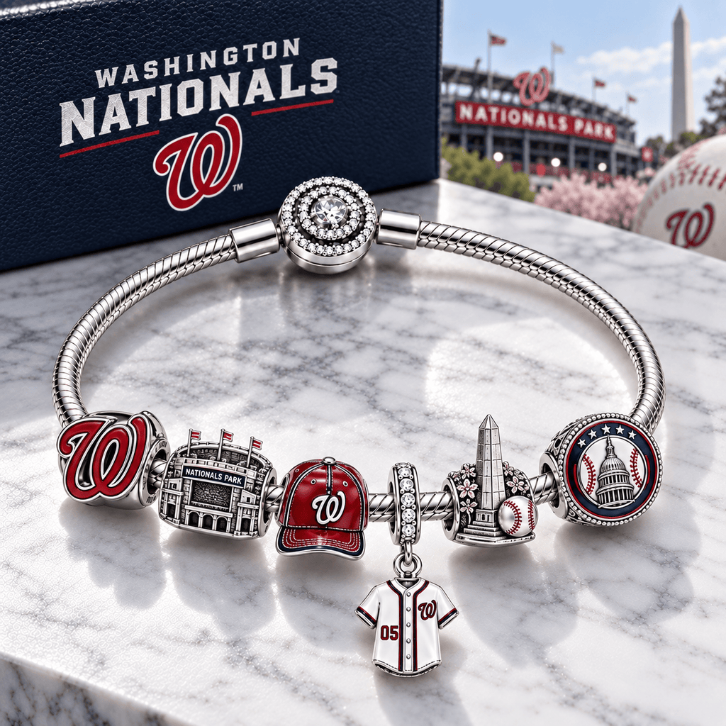 WNT Silver Charm Bracelet Set PTT