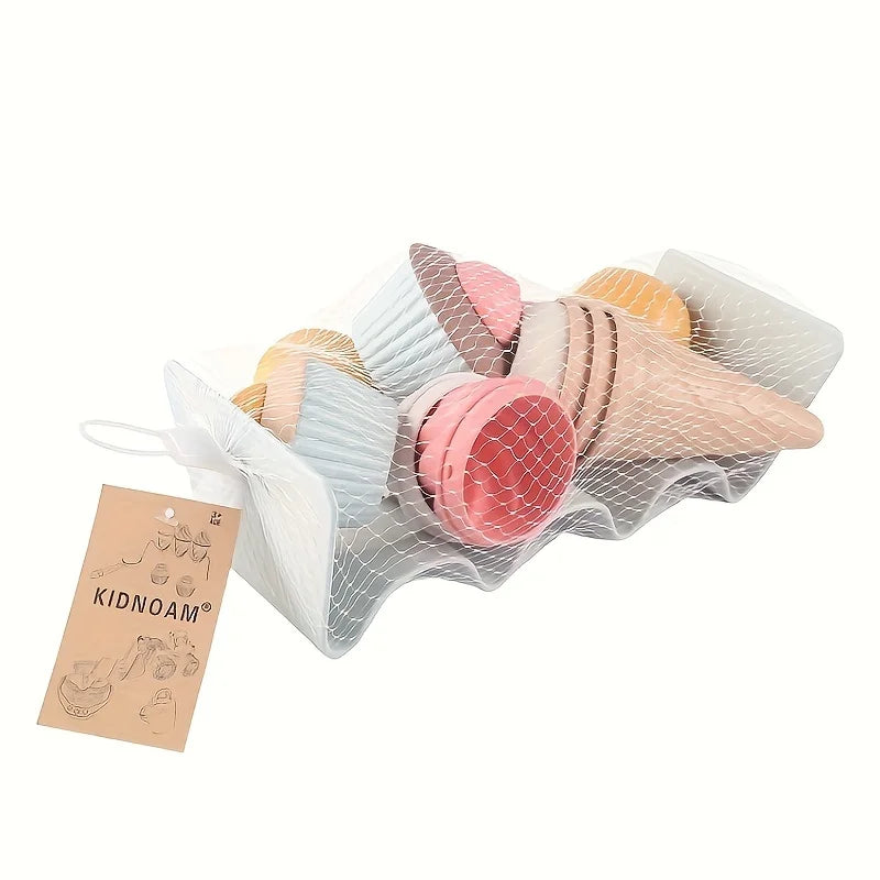 Kids Beach Toys, Play House Play Sand, Wheat Grass Material, Cute Ice Cream Toys, Fun Beach Play Sand Worker Set, Christmas Gift